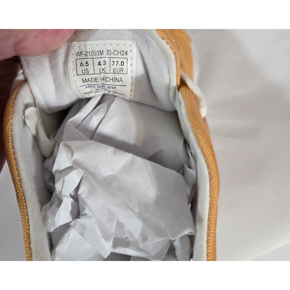 Keds Sz 6.5 Women's Comfort Stretch Canvas Lace Up Sneakers Orange - Picture 6 of 6